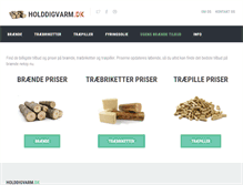 Tablet Screenshot of holddigvarm.dk
